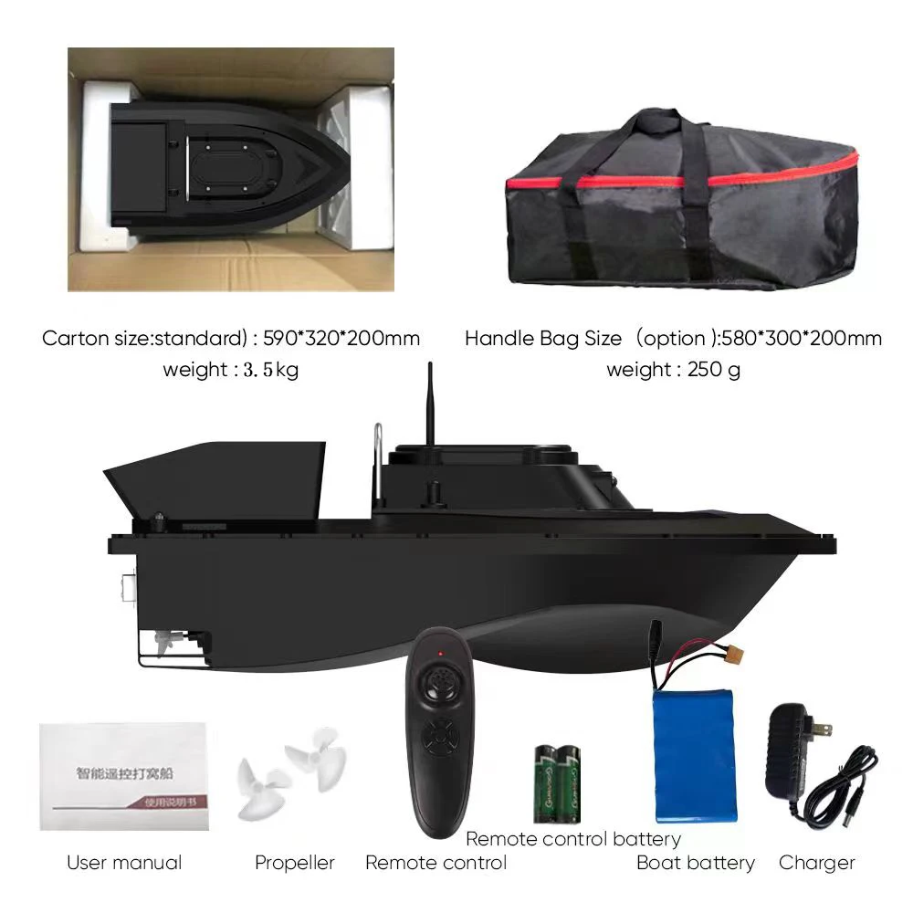 High-Performance GPS Intuitive Remote Control Plastic Bait Boat for Long Endurance Carp Fishing and Big Fish Hunting
