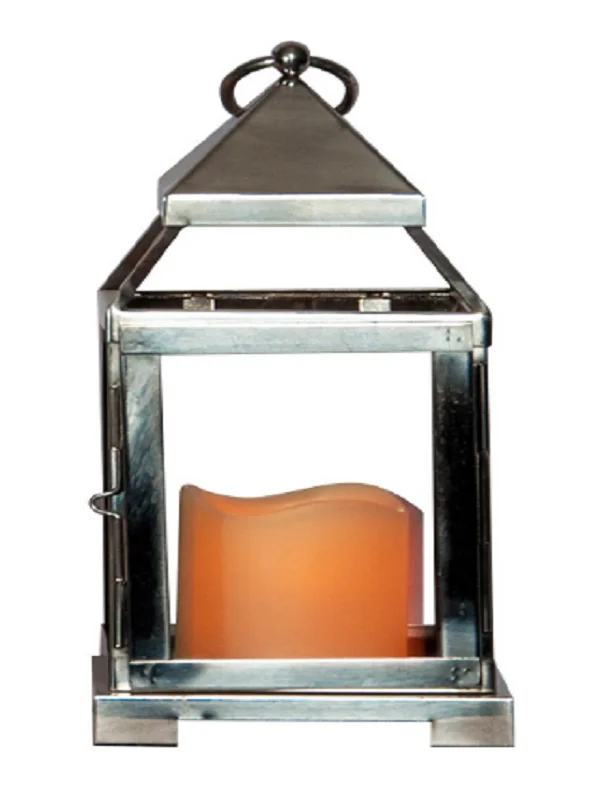 Garden And Home Hanging Decorative Lamp Retro Memorial Metal Frame Led Candle Lantern
