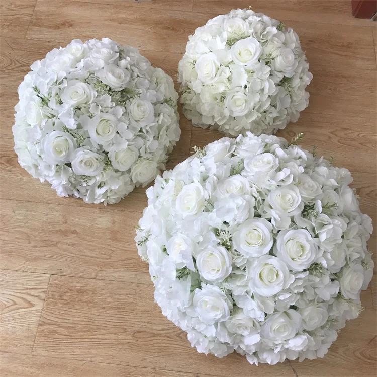 YR 2503 Customized Floral Centerpieces wedding Decoration Silk Rose Hydrangea Artificial Flower Ball For Wedding Table