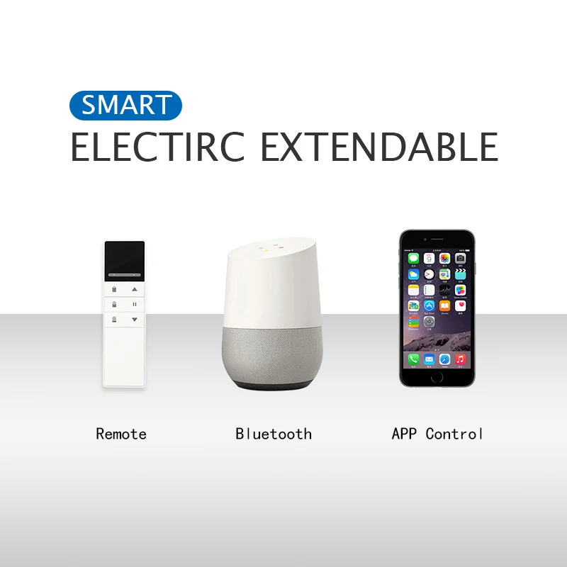 Home Automatic Extendable Rail  Wifi Electric Curtain Motor use tuya app home automation electric curtain motor