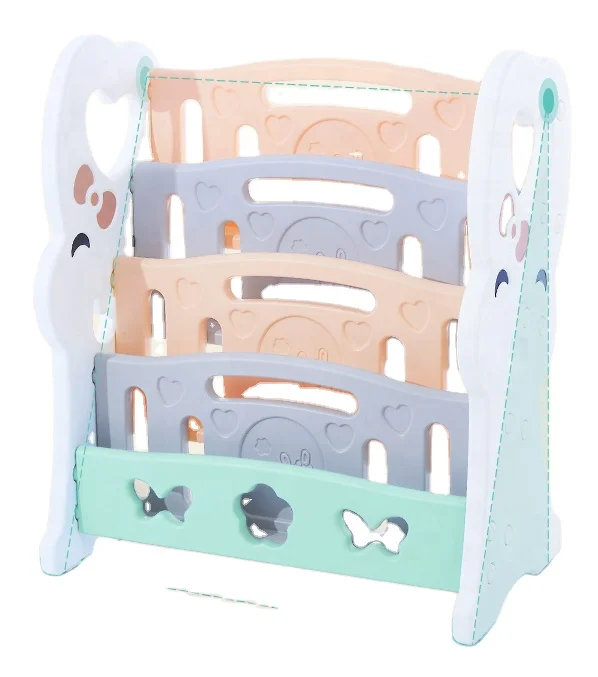 
Factory Sale Various Living Room Moden Book Shelf Children Plastic Shelf 