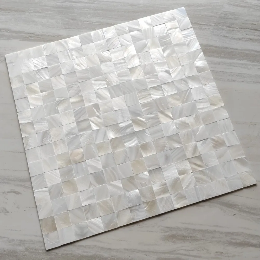Natural Super White Seamless Mother Of Pearl Shell Mosaic Tiles Sheet Kitchen Backsplash