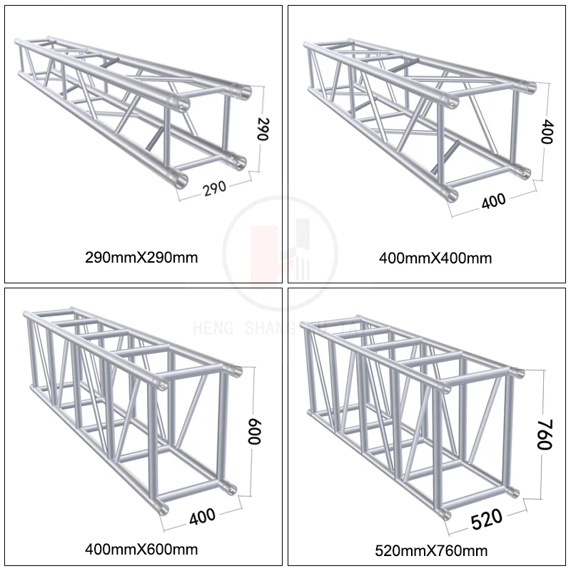 Manufacturer Professional Custom TUV Certified Concert Stage 290mm Aluminum Stage Truss,Aluminum +Truss