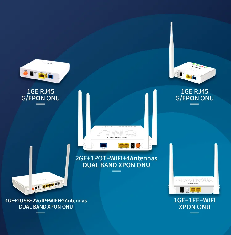 HSGQ-X200DW 4 antenas f670 Dual Band 2 4g/5g Wi-Fi FTTH FTTB красный Gepon Xpon Ont
