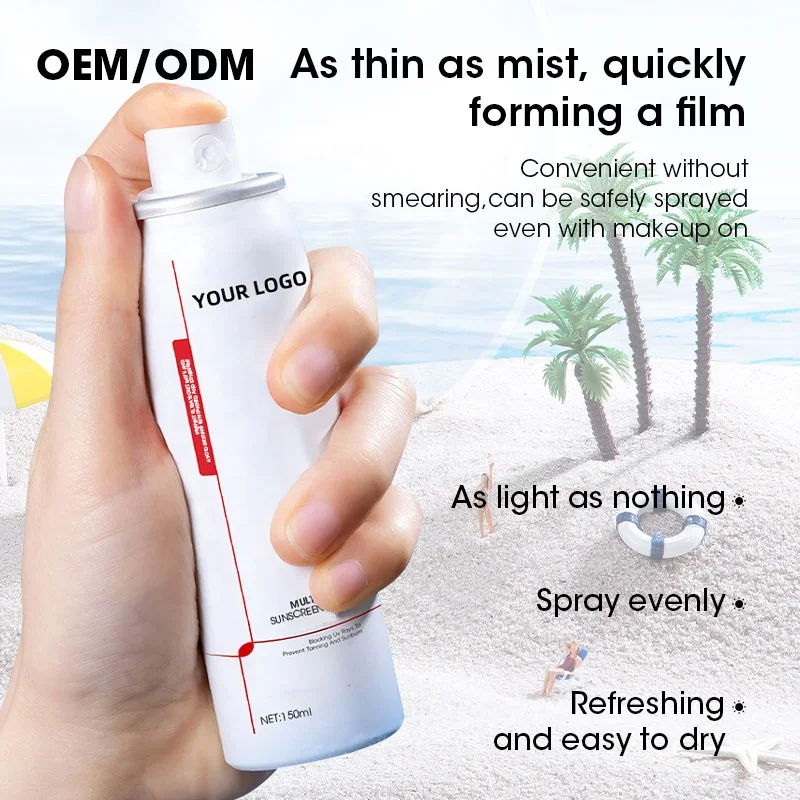 MULAN Lightweight Face Sunscreen Spray Multi-Effect SPF50+PA+++ Spectrum UVA/UVB & Hydration Protection