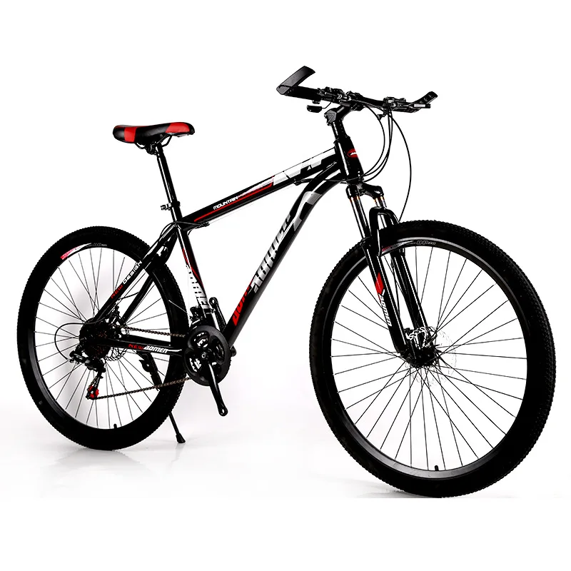 29inch Mountain Bike Steel Frame Front and Rear Brakes Vertical Dual Suspension Mountain Bike with Grip and Dual Hand Brakes