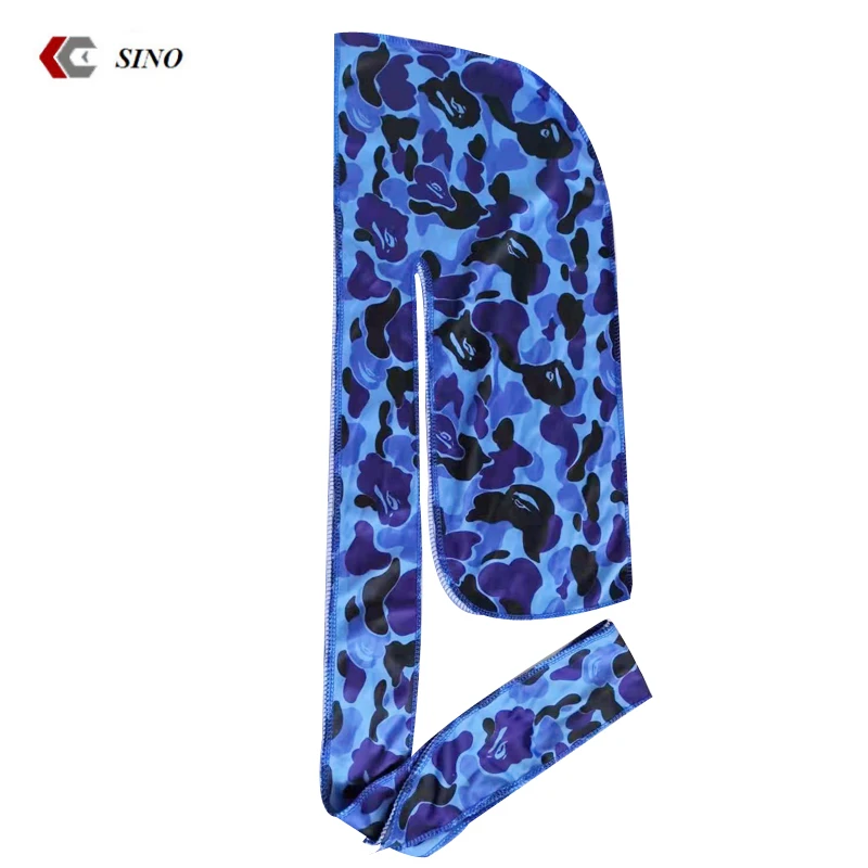 
High quality Factory direct sale printed stretch durag hot sale spandex durag hair scarf ethnic custom bandana pirate hat OEM 