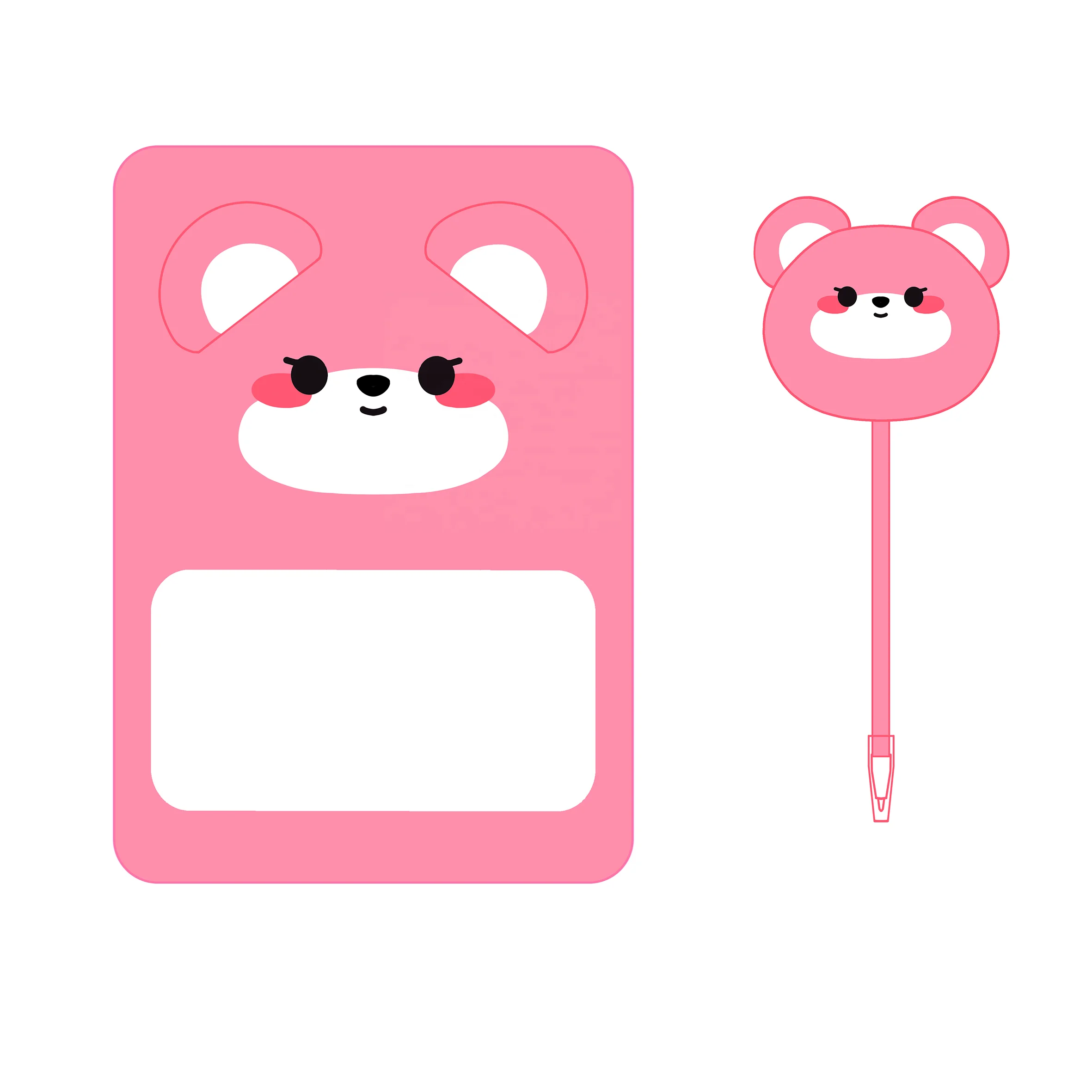 Custom Master Dog Puppy Plush Decor Notebook Stationery Set Perfect Birthday Gift Kids Diary