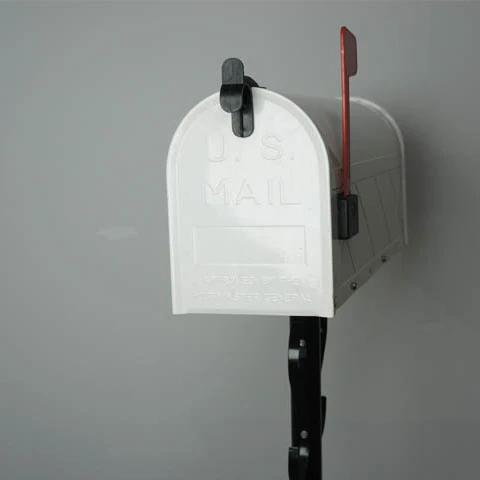 wholesale American mailboxes   US flag steel pedestal mailbox   metal stand post letterbox