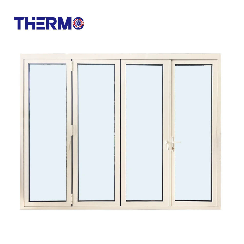 NFRC NAFS  Thermal Break Aluminium Double Glazing glass  Bi-folding Doors Big View Bi-folding windows