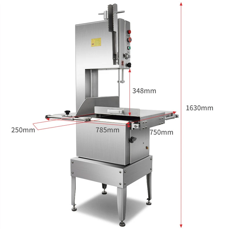 Chuangyu butchers power commercial electric bandsaw meat and bone cutter cut cutting band saw machine price for meat