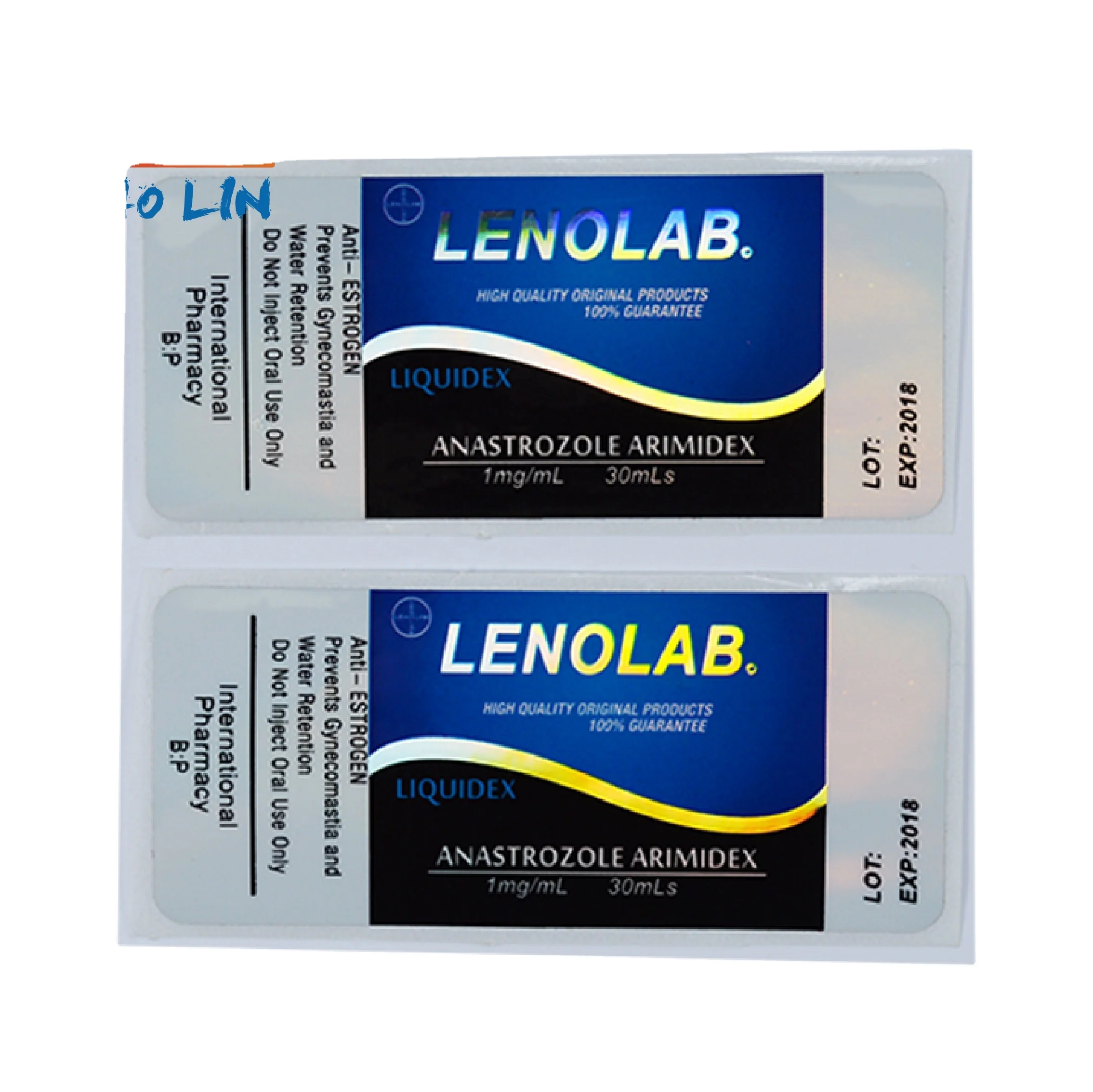 Brand name pharmaceutical oral INJECTABLE 10ml vial steroid label