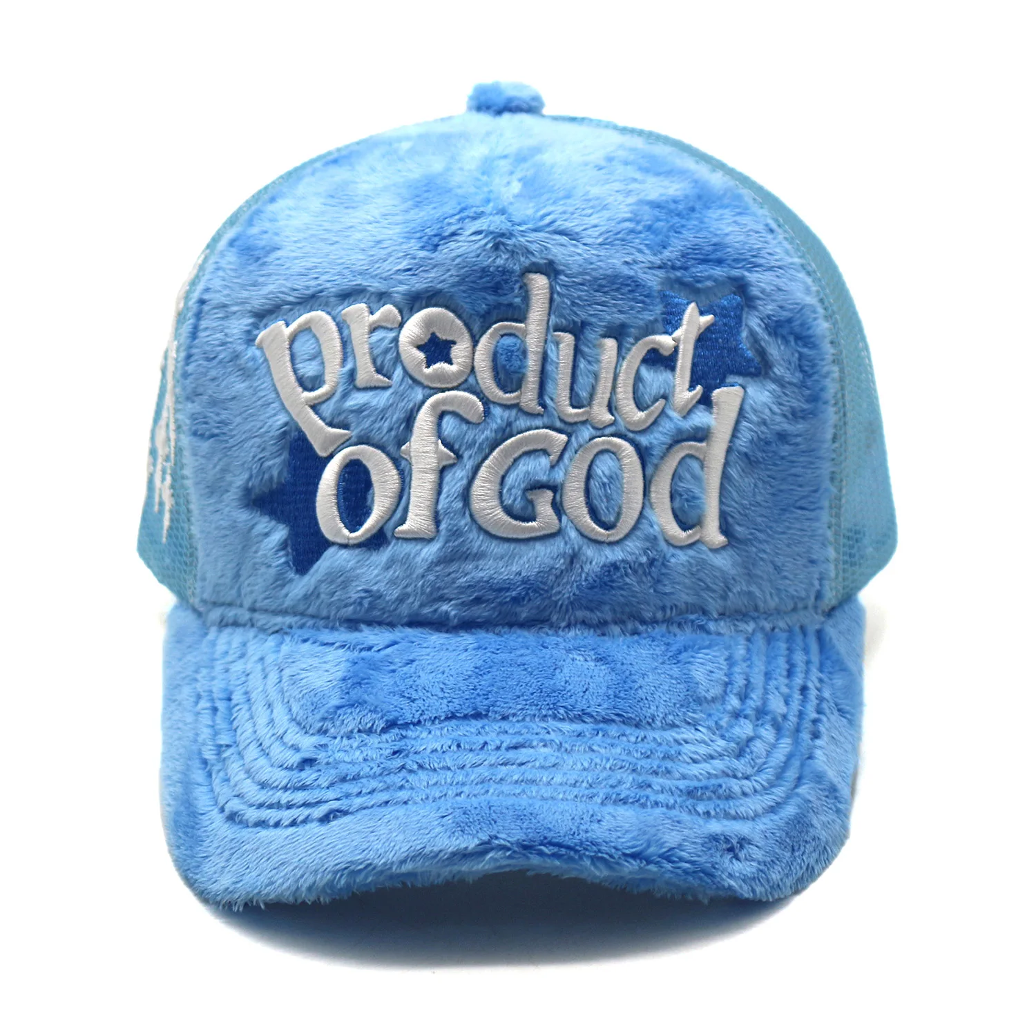 wholesale mesh custom 5 panel velvet fuzzy party cap trucker hat with embroidery logo