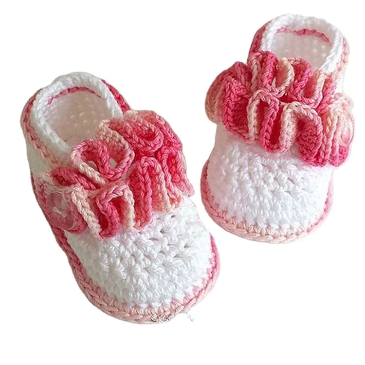 100% Merino Wool High Quality Wholesale Boots Luxury Soft Knitted Custom Designer Kids Winter New Born Baby Shoes