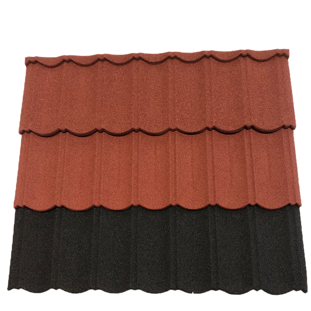 
Good Price Roofing Building Material Stone Coated Steel Roof Tiles 