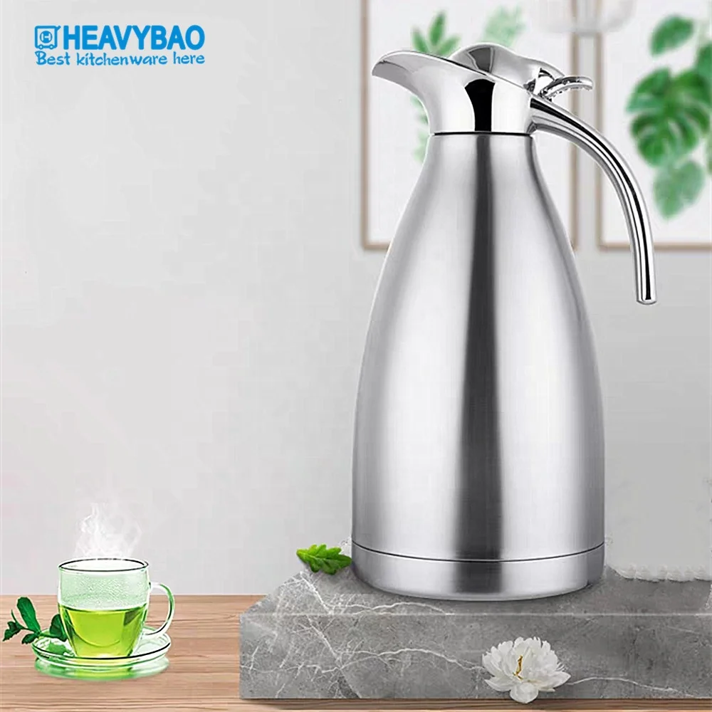 Heavybao Thermal Coffee Flask Stainless Steel Vacuum Thermos Water Beverage Dispenser Heat Retention