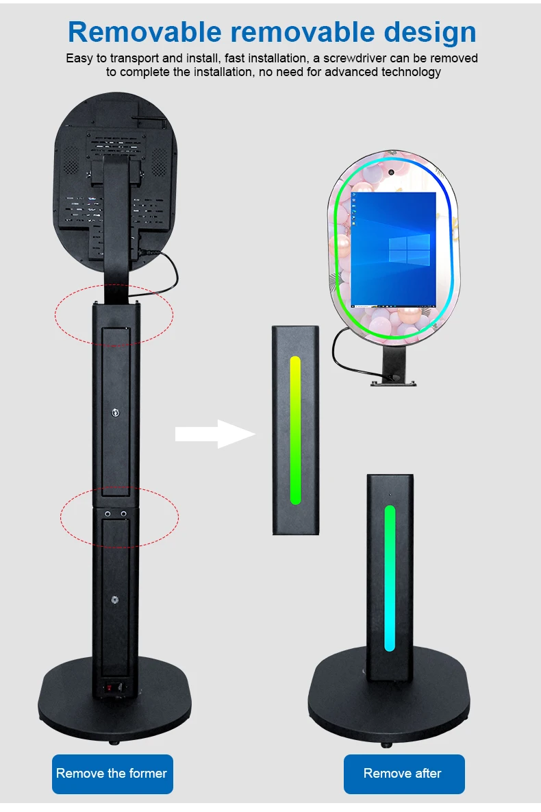 13.3Inch Magic Mirror Photo Booth Touch Screen Selfie Portable Photo Booth
