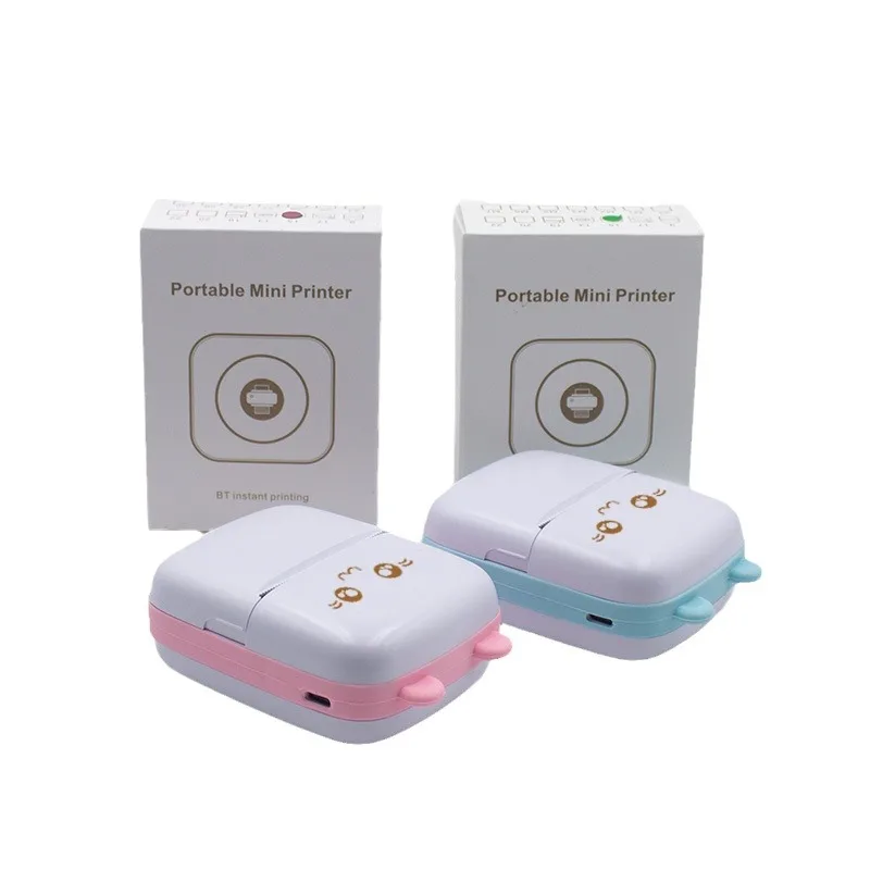 C9 57mm Mini Portable Thermal Pocket Mobile Printer Label Photo Printing Bluetooth Wireless inkless Printers for students