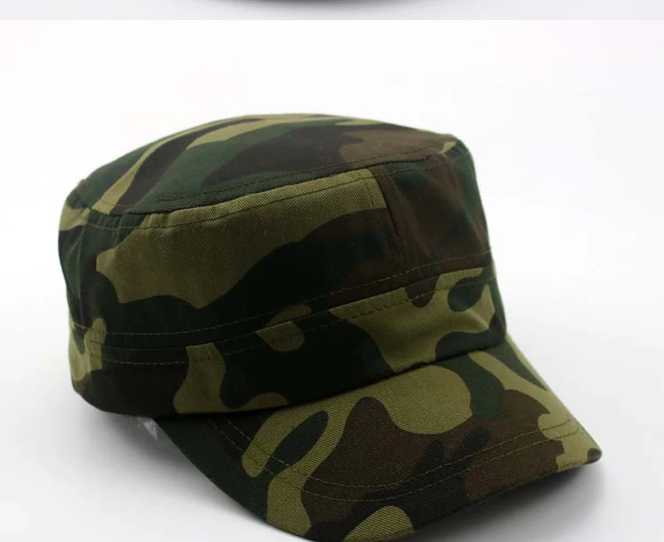 2021 уличная Студенческая тренировочные военные шапки для мужчин, кепки с плоским верхом поле спецназ военные тренировочные камуфляжные, кепки с плоским верхом