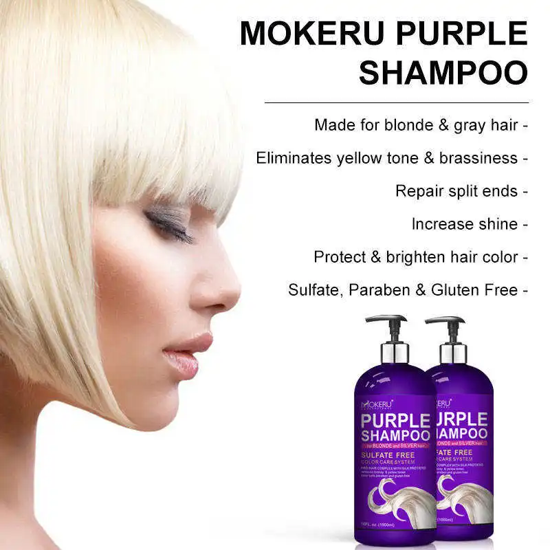 Shampoo Made in China All Natural Purple Shampoo Hair Treatment Biotin and Collagen Shampoo OEM Customized