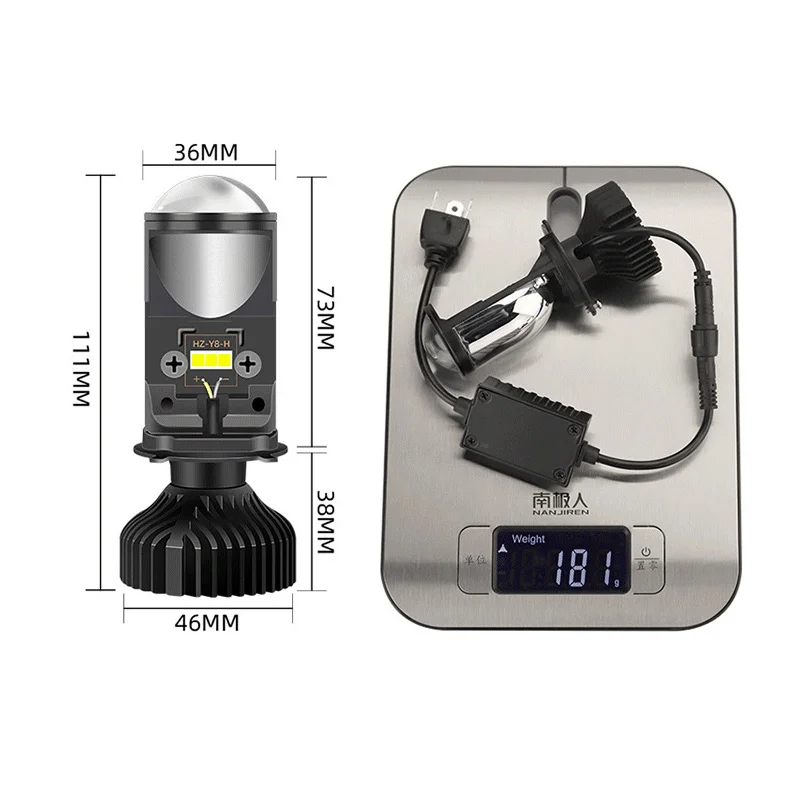 HAIZG wholesale price Y6D Lens projector H4 led headlight for car and motorcycle lighting accessories