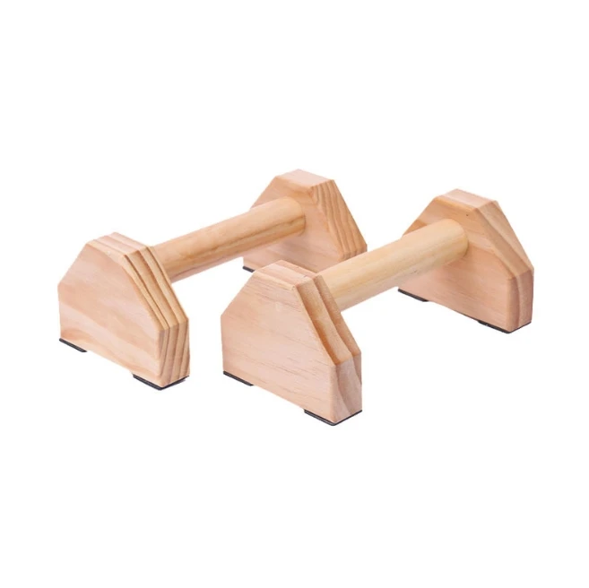 Custom Logo Fitness Equipment Wooden Pull Up Bars Stand for Push Up Solid Wood Parallel Bars
