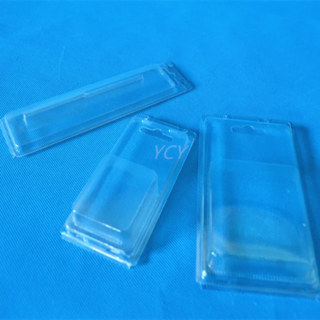 custom fold over double clear clamshell blister for crab crank bait fishing lure