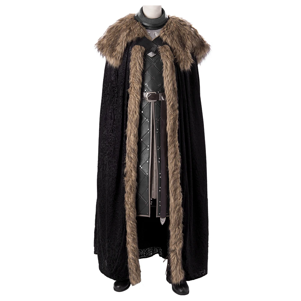 
Game of Thrones Season 8 Jon Snow Cosplay Costume Adult Costume Set MZX 20190275 
