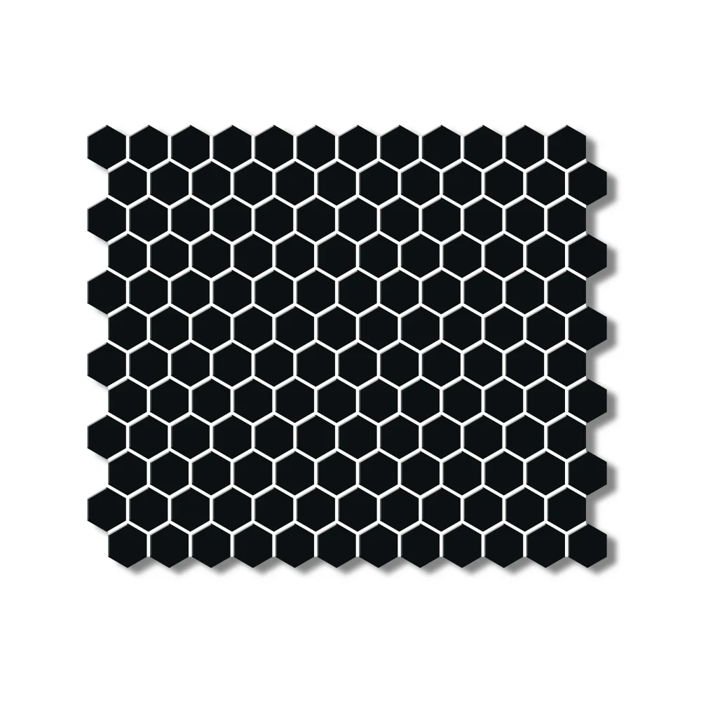 Black White Mosaic Floor Tiles for park squares airports subways Tiles