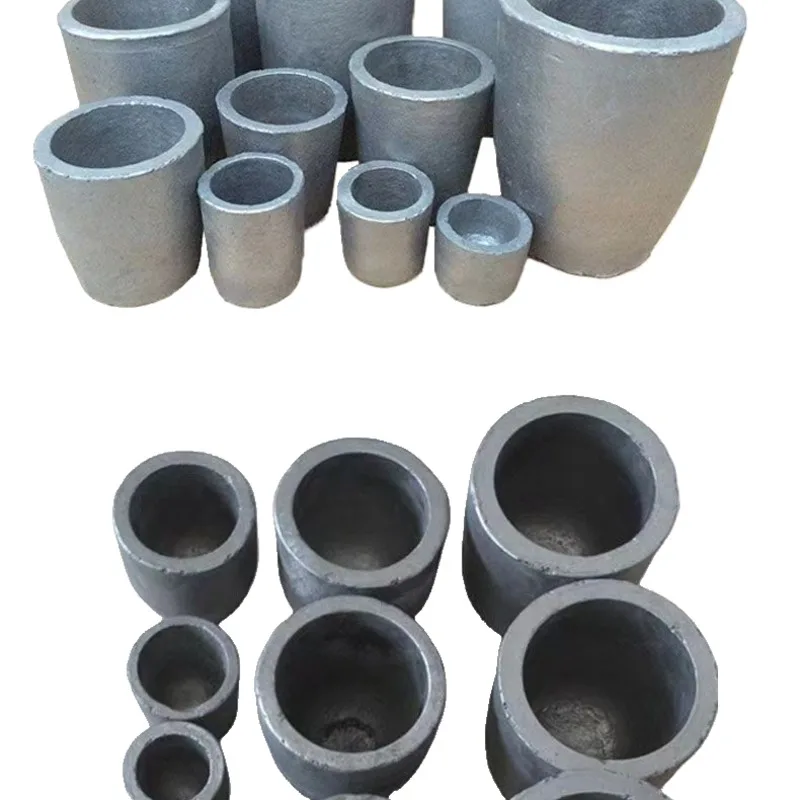 High-temperature resistant gold and silver smelting laboratory finely processed high-purity graphite crucible