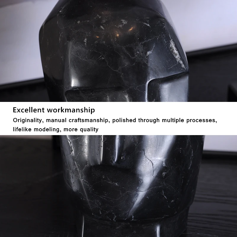 Sculptures Stone Carvings and Sculptures Home Decoration Pop Art Sculpture Human Head Statue