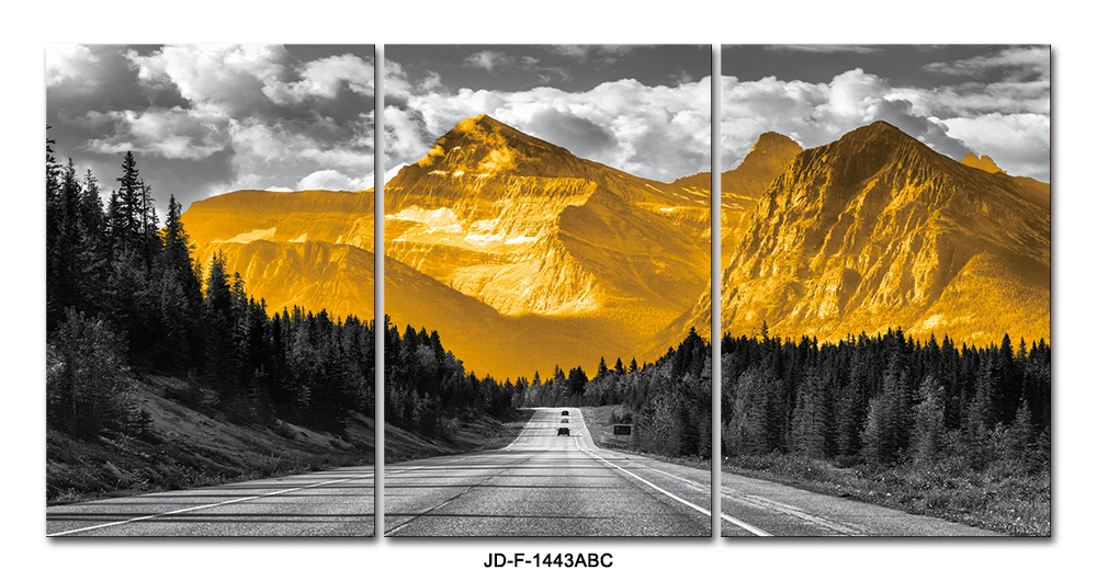 Hot sale abstract gold mountain paintings  canvas oil painting wall art decor abstract oil painting on canvas