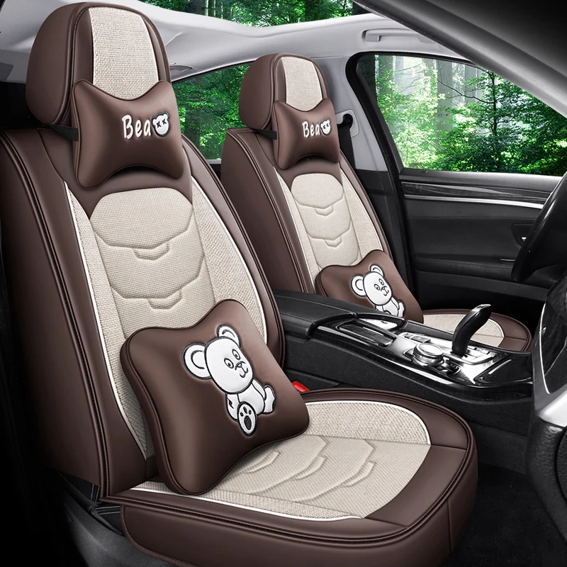 Factory direct Beige heated waterproof car seat cover