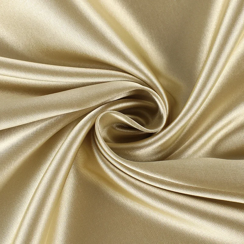 Factory wholesale 100%polyester satin fabric silk for duchess wedding draping fabric