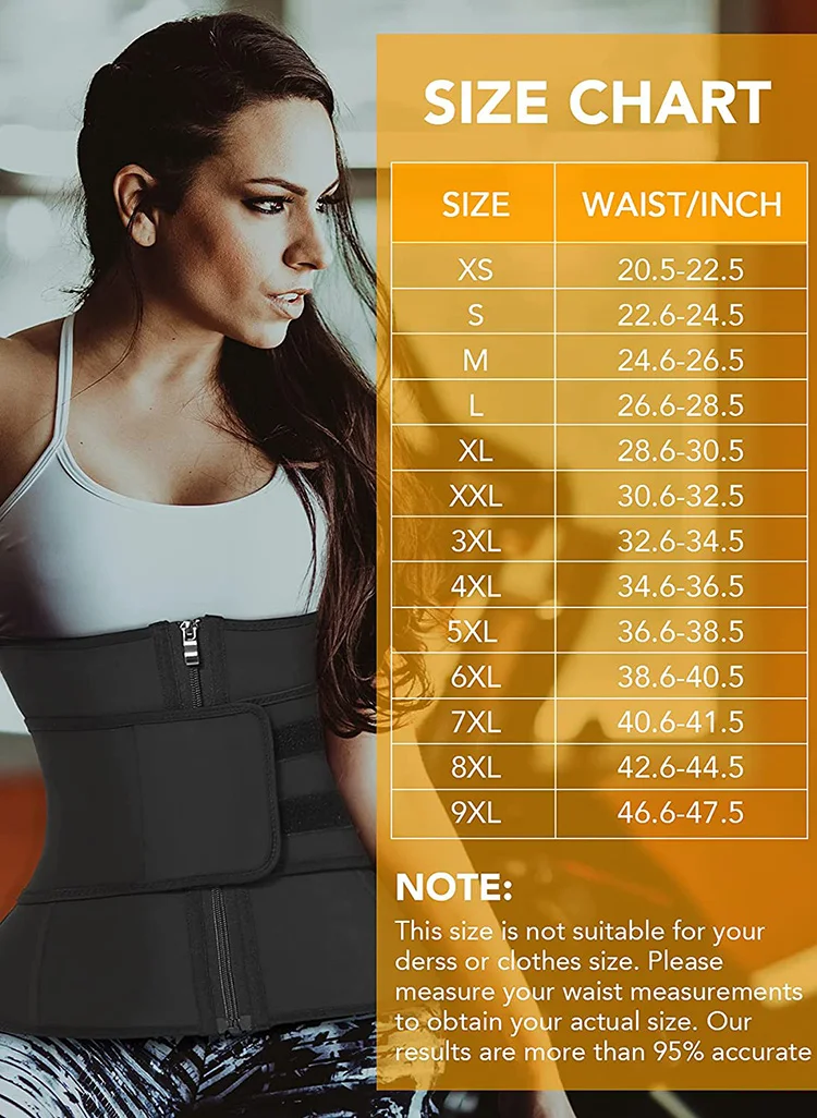
New Custom Print Logo Latex Waist Trainer Women Workout Slimming Fat Burning Compression Waist Trimmer Belt Shaper 