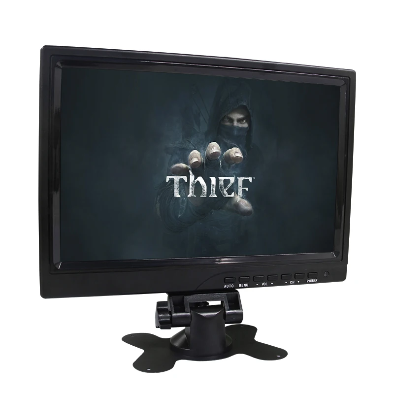  Быстрая доставка VGA USB 10 1 дюймовый емкостный сенсорный экран монитор с подставкой и отверстием vesa