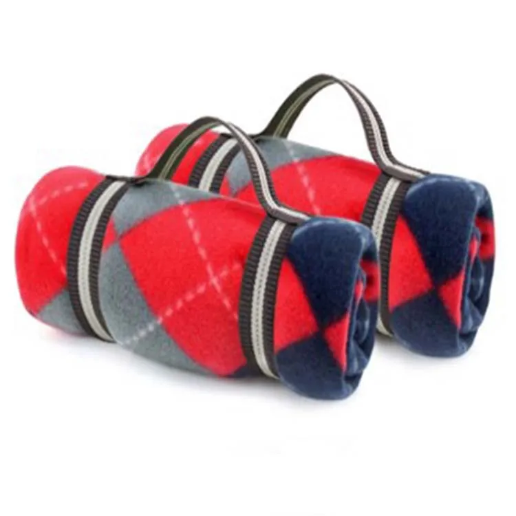 Переносное Флисовое одеяло с принтом для путешествий и кемпинга