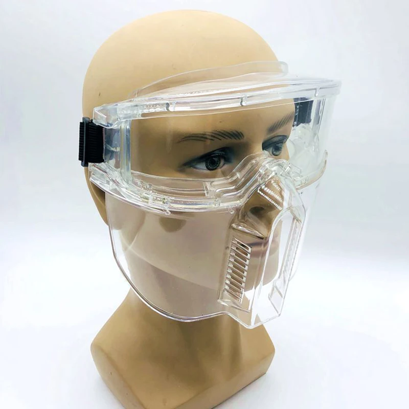 Anti-impact Safety Goggles Fit-over Plastic Protective Safety Glasses Goggles with Adjustable Strap