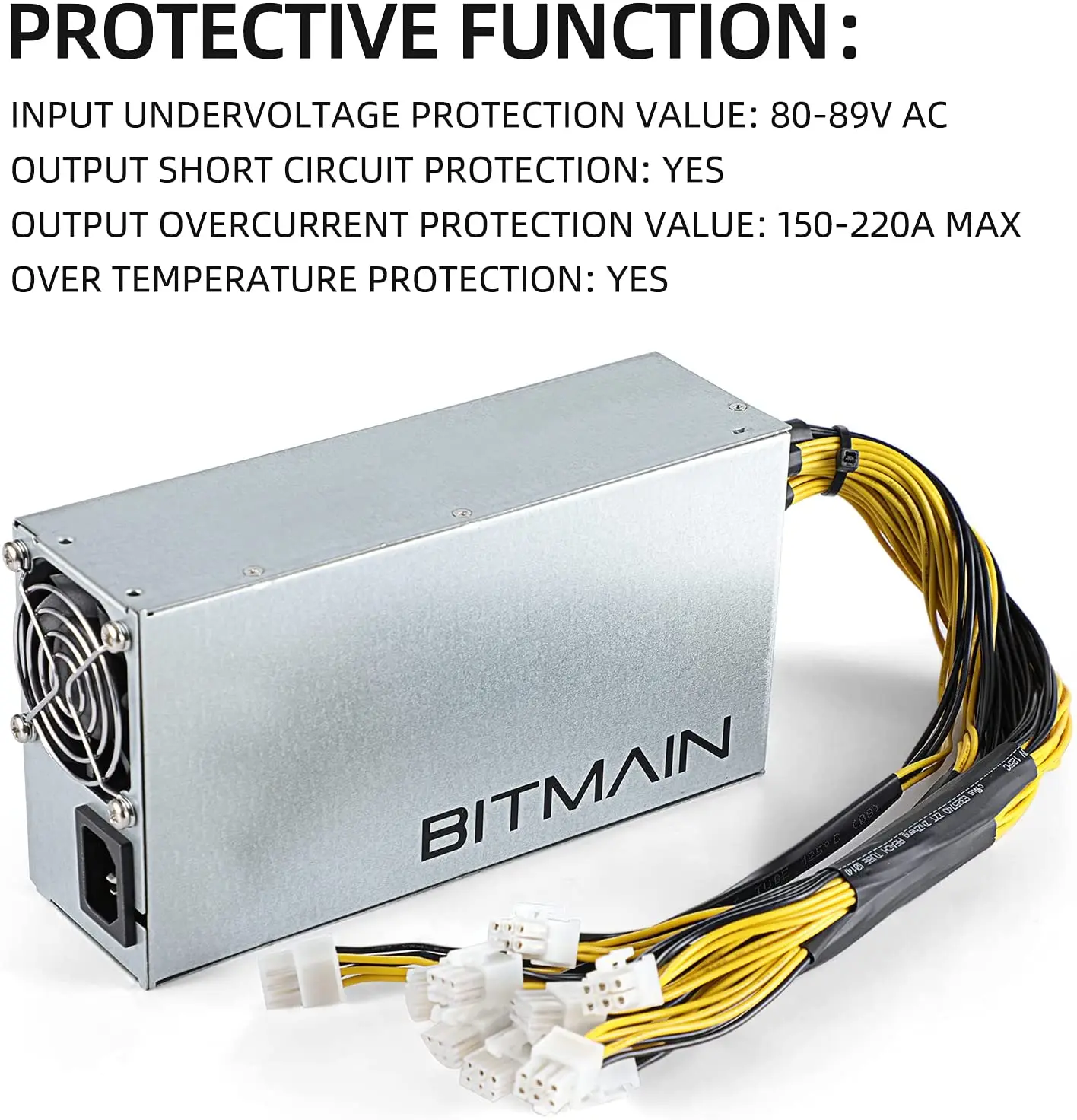 Brand New Bitmain Apw7 Factory Price Used Apw7 110-220V 1800w Psu For Antminer S9 S9i S9j L3+ L3++ Dr3