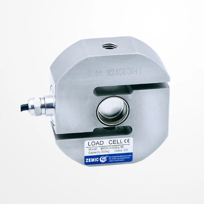 ZEMIC BM3 датчики взвешивания из нержавеющей стали IP68 S Тип датчик нагрузки подходит для подвешивания бункера и других устройств