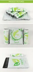 cheap promotional 100% biodegradable corn starch compostable mail envelope packaging post shipping clothing bags