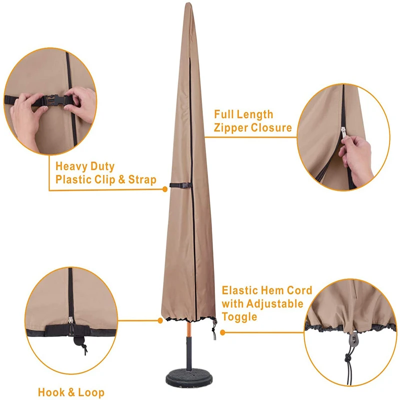 Professional hot selling dust for chair Umbrella Parasol Cover umbrella plastic base cover with CE certificate