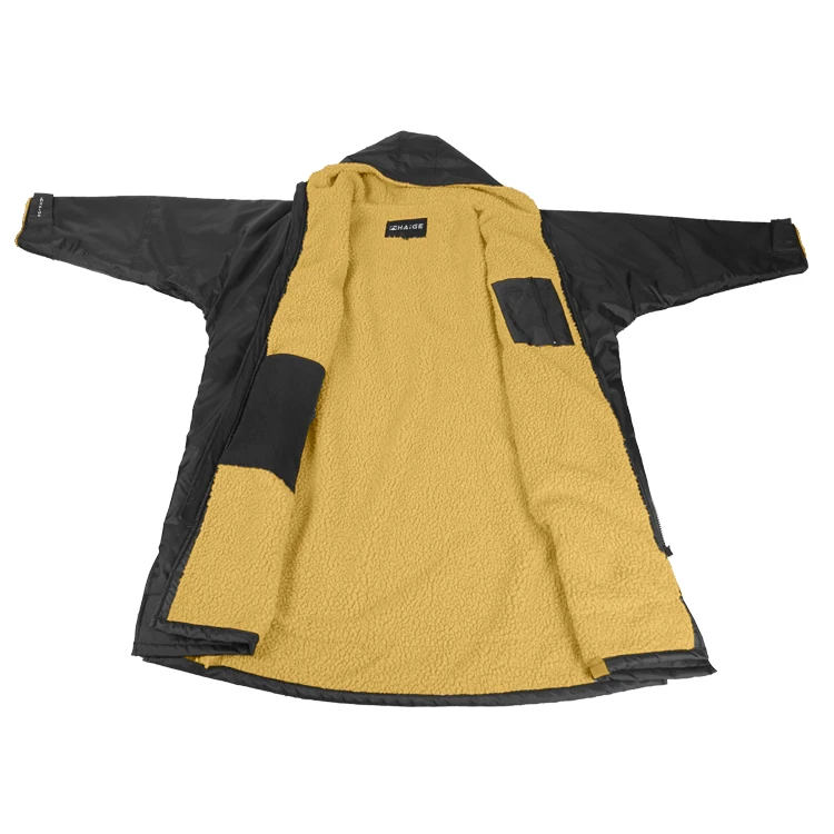 Winter Long Sleeve Custom Logo Drying Robe Waterproof Surfing Changing Poncho