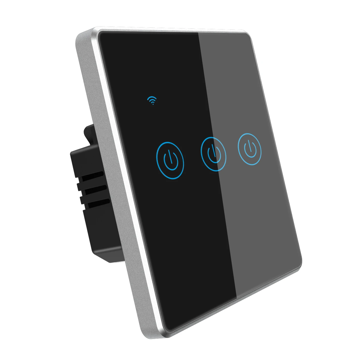 3 Gang Smart Switch Glass Touch Screen Panel Wi-Fi Wall Light Smart Switch Voice Relay Timer Google Home Alexa