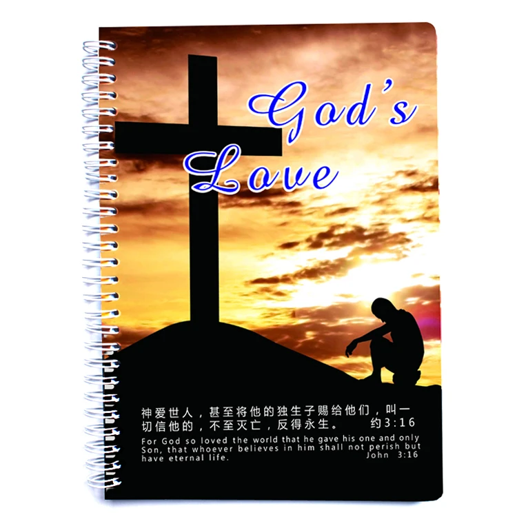 E-Commerce Hot Sale Various Styles Spiral Devotional Prayer Journal For Women