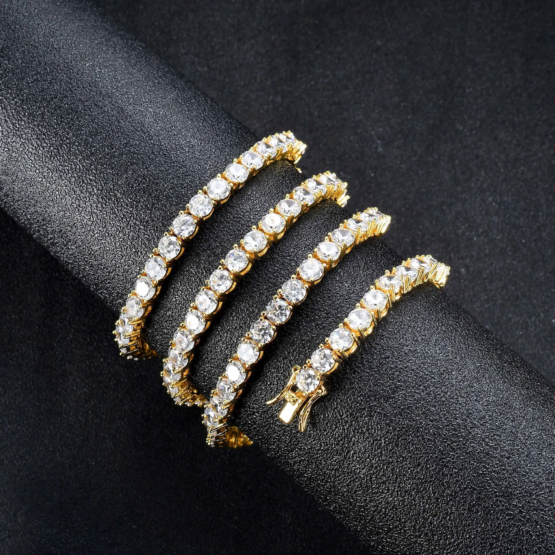Fashion luxury hip hop diamond tennis S925 silver moissanite zircon moissanite chain
