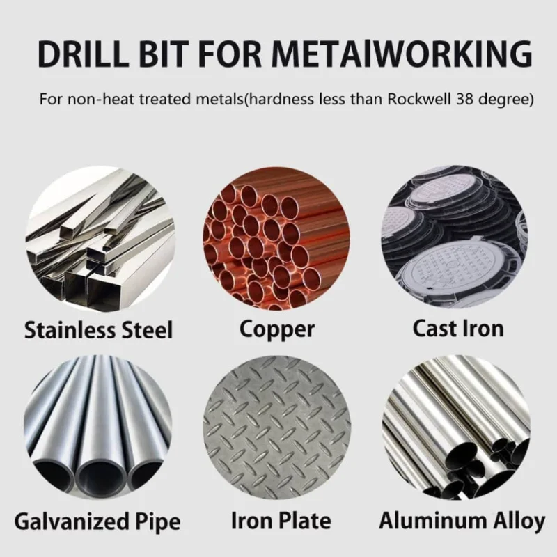 High Quality HSS Cobalt Carbide Twist Drill Bits Set for Drilling Metal