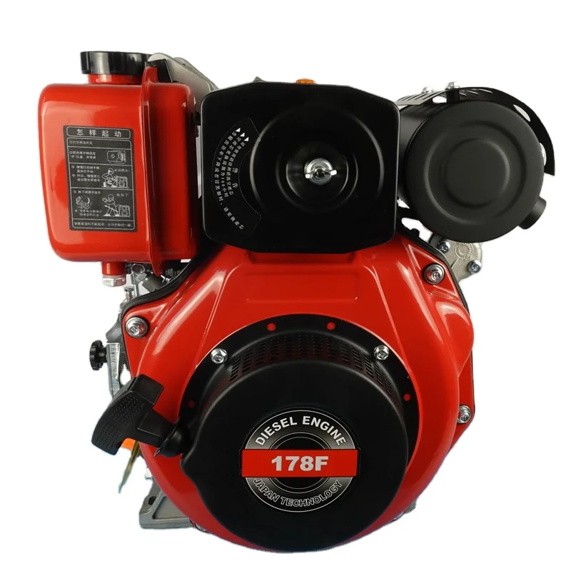 Shizai Mini Diesel Engine Hot Sale Cheap Compressed Single Cylinder Air Cooled China Recoil/ Electric 3000/3600rpm  3.5l