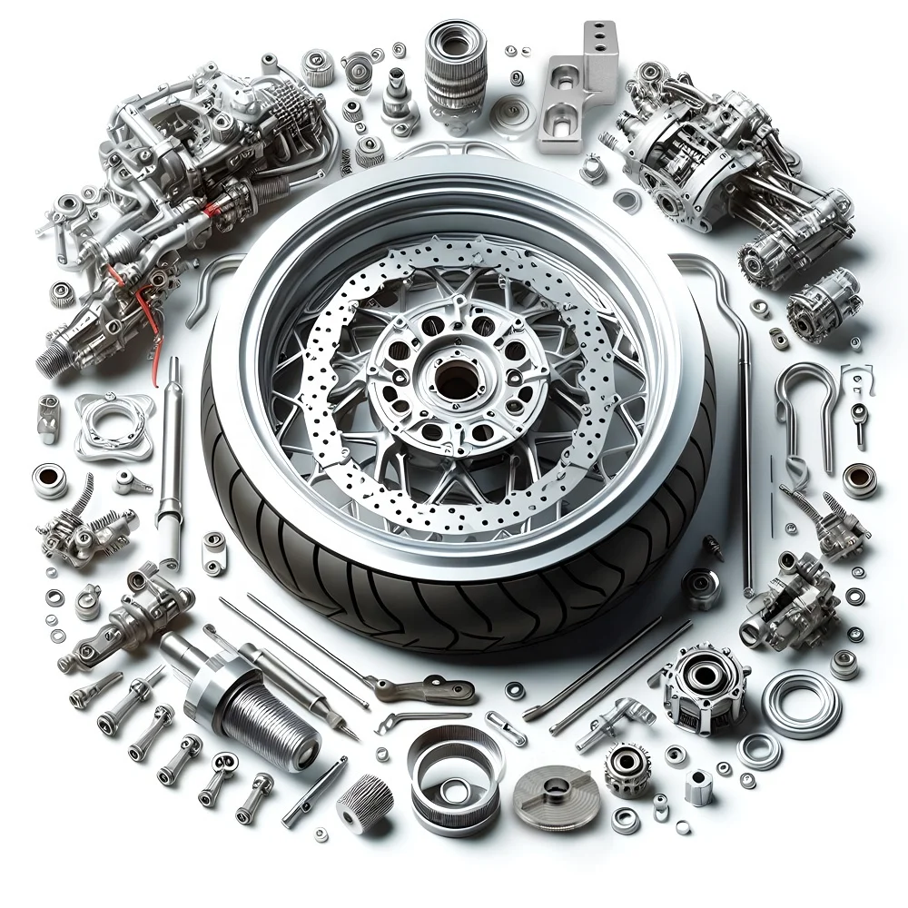 Customized New Car Motorcycle Cnc Machine Part Cnc Motorcycle  bicycles Spare Parts by Auto Cnc Machining for Car Parts