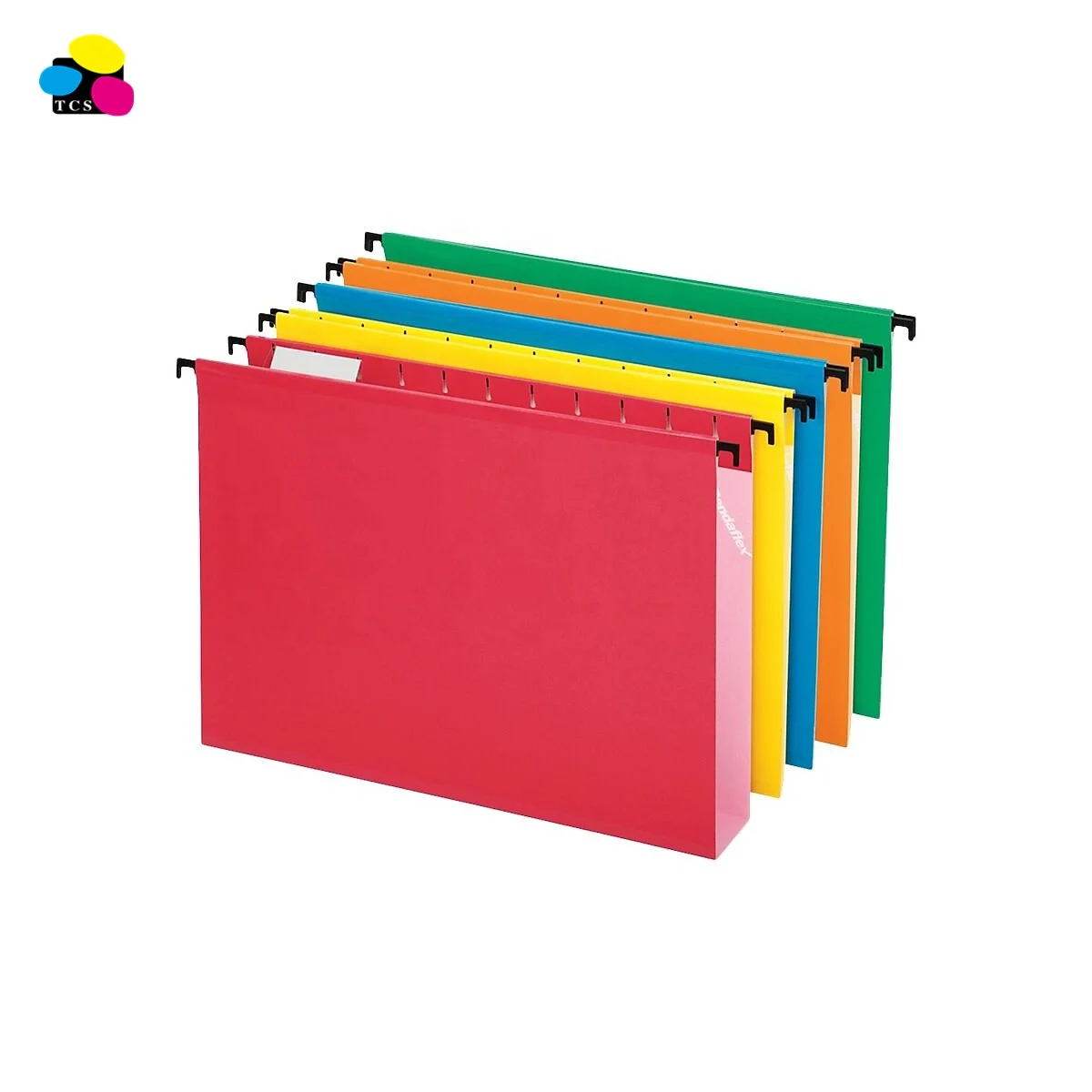 
20/Box High Quality Hook Letter Size 2' Expansion Assorted Colors 5 tabs Reinforced Hanging File Folders 